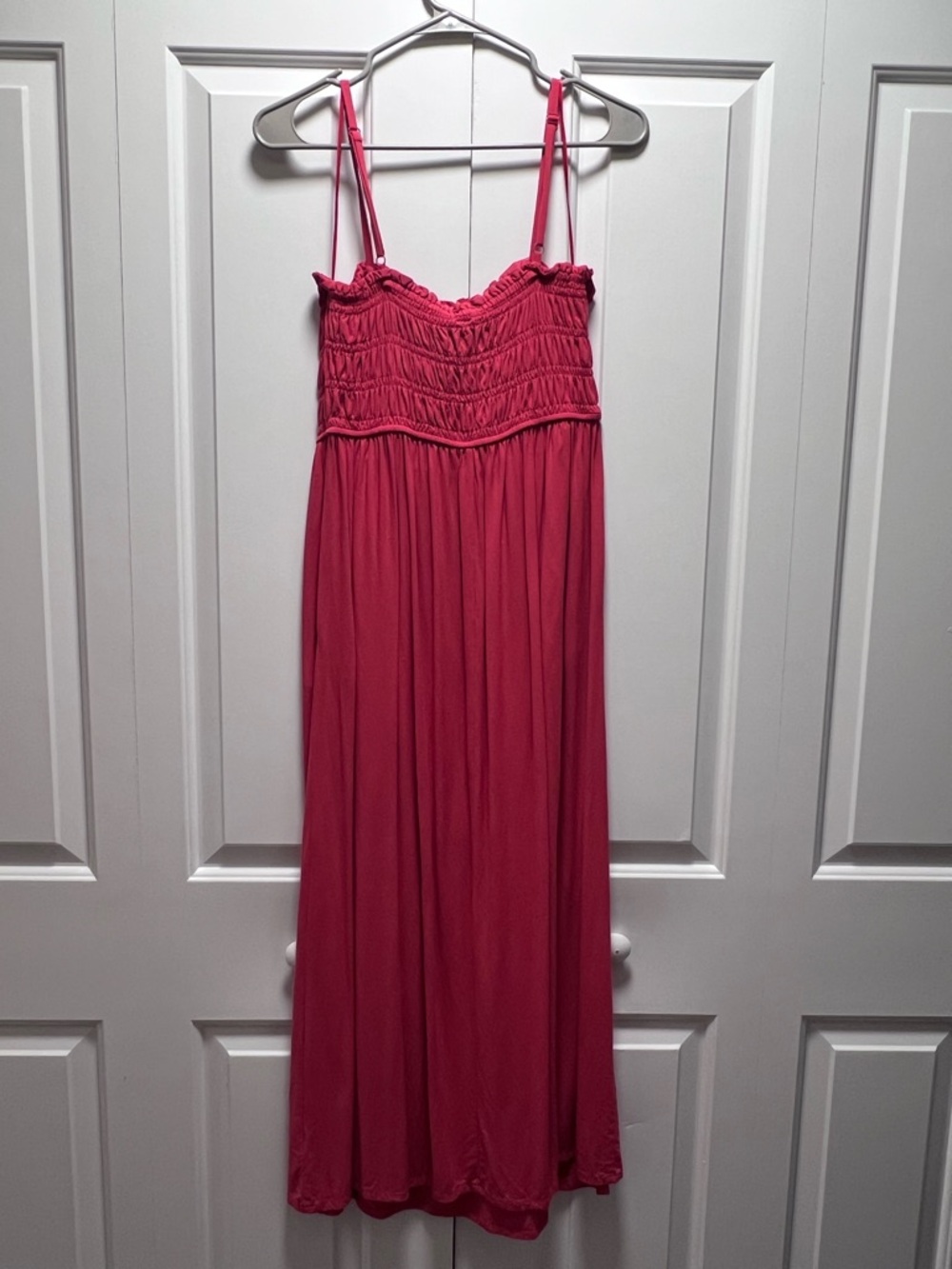 Old Navy red Maxi Dress with Spaghetti Straps